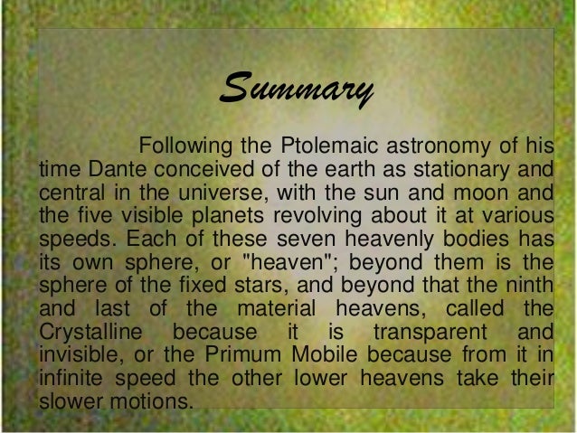 Dante Divine Comedy Inferno Summary