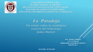 MATURÍN, JUNIO 2015
ING. MARÍA TORRES
C.I. V-17.942.411
PROFESOR: EUSTIQUIO APONTE
GRUPO 16-A
 
