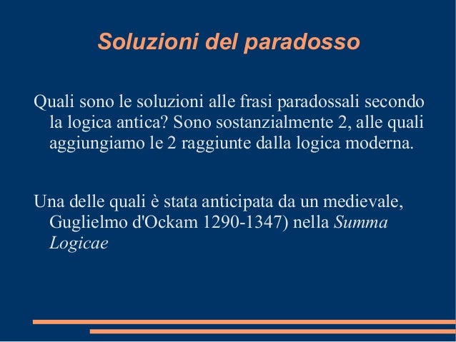 Paradox Mentitore Slides