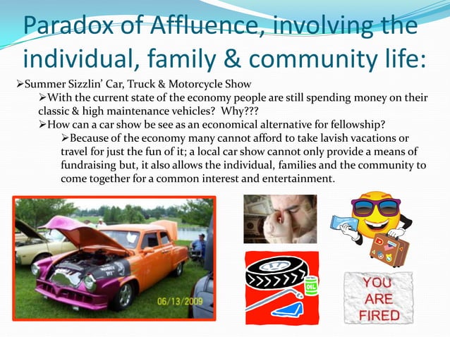 Paradox Of Affluence Tonia | PPT