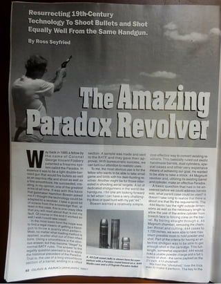 The Paradox Revolver, page 1.