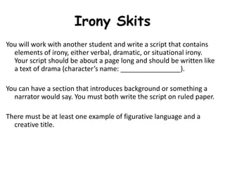 What kind of irony is evident in the comic strip?