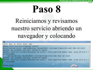 Paso 8Reiniciamos y revisamos nuestro servicio abriendo un navegador y colocando http://localhost