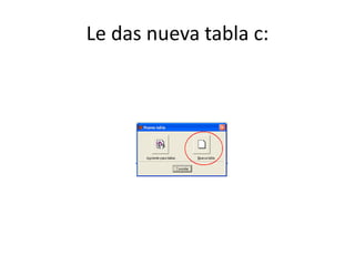 Le das nueva tabla c: