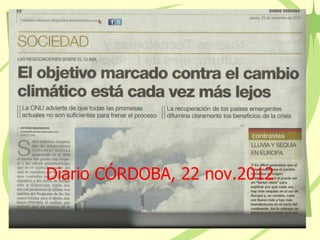 Diario CÓRDOBA, 22 nov.2012
 