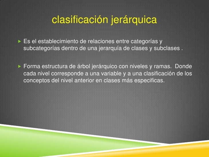 Para enviar. clasificación jerárquica HABILIDADES DEL 