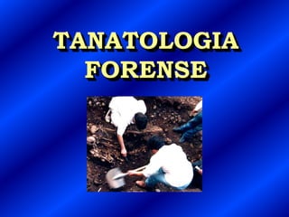 TANATOLOGIA
  FORENSE
 