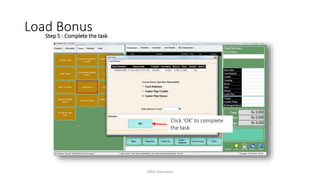 Step 5 : Complete the task
Click ‘OK’ to complete
the task
Load Bonus
AIMS Education
 