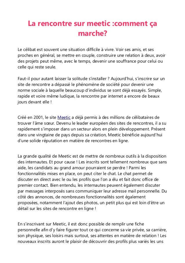 Le quart dheure américain site de rencontre