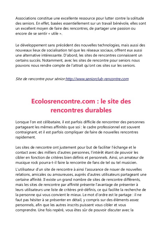 Les sites de rencontres par affinités
