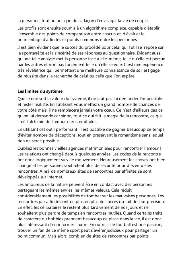 Les sites de rencontres par affinités