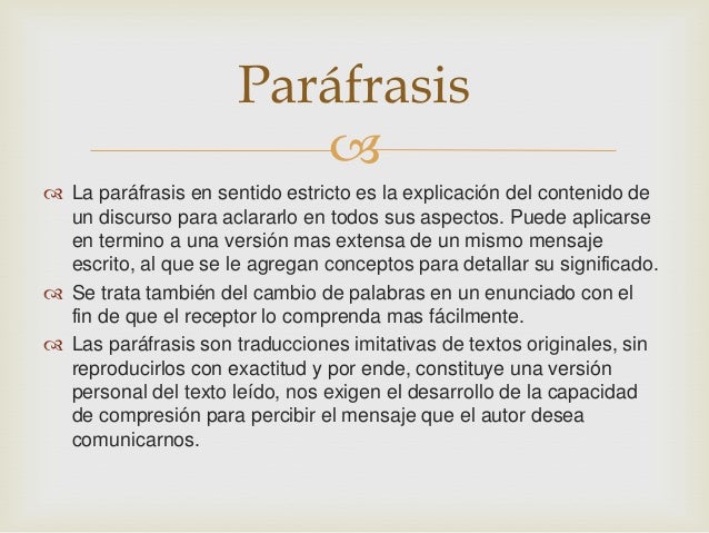 Parafrasis