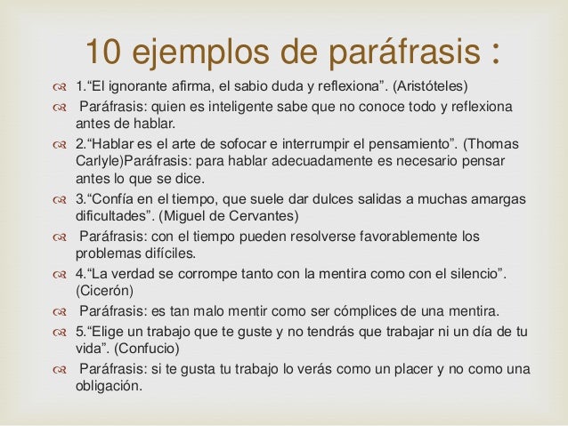 Parafrasis