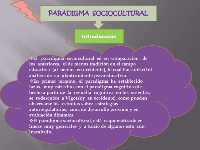 Paradigma sociocultural