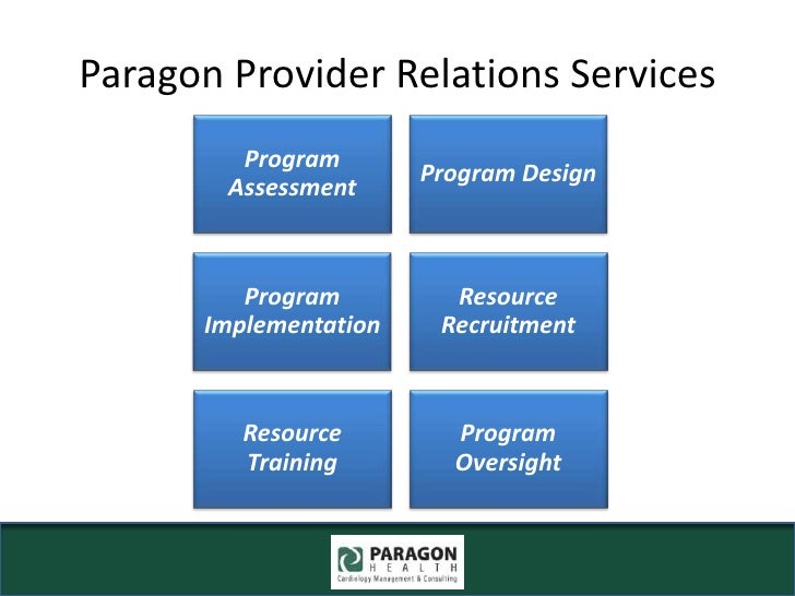 Paragon health provider relations program 6 15 10