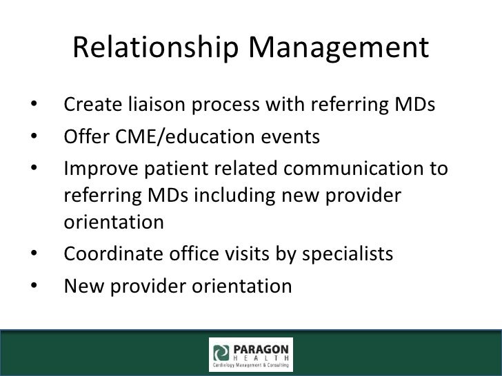 Paragon health provider relations program 6 15 10