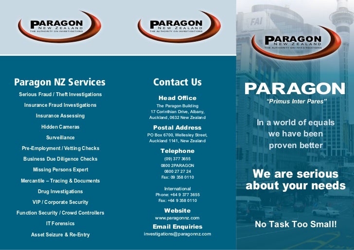 Paragon investigations brochure 2011 contact page 1 only