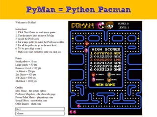 PyMan = Python Pacman

 