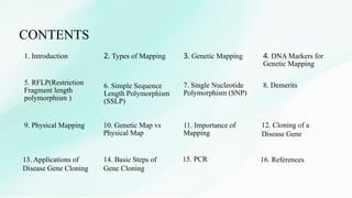 GENE MAPPING AND CLONING OF DISEASE GENE by Paragmoni Bora | PPTX
