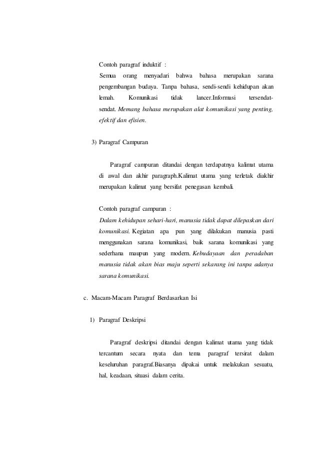 Paragraf bahasa indonesia