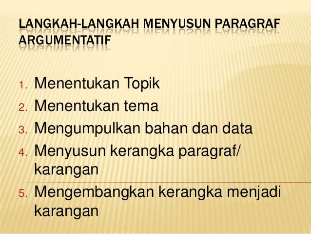 ➤ Contoh paragraf argumentasi gizi jurnal