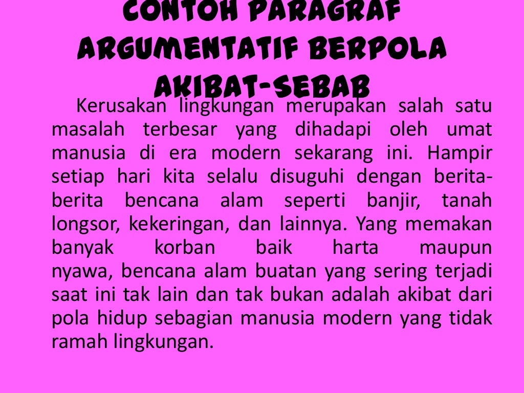 Paragraf argumentatif