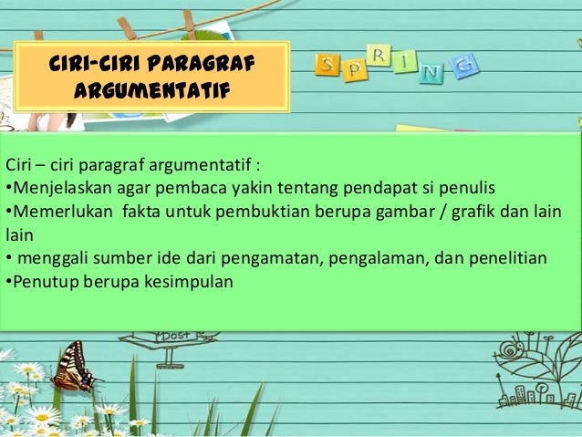 Paragraf argumentatif