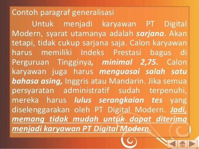 BENTUK PARAGRAF