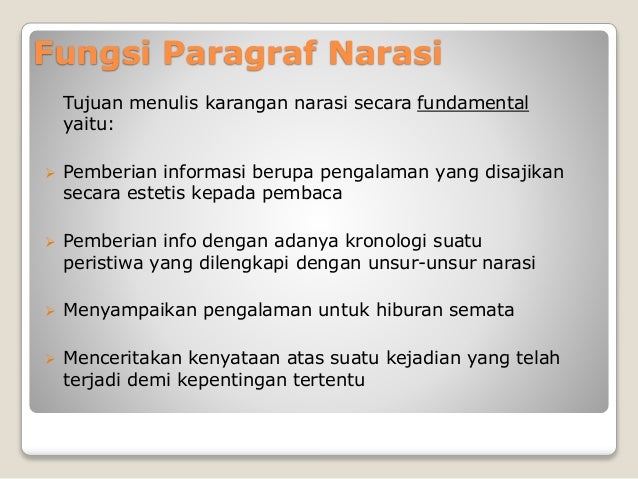 Bahasa Indonesia Paragraf Narasi