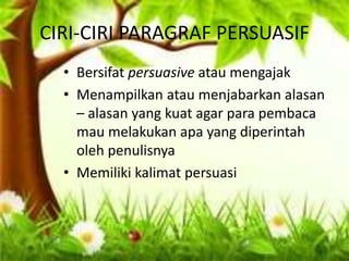Paragraf persuasif atau persuasi | PPTX