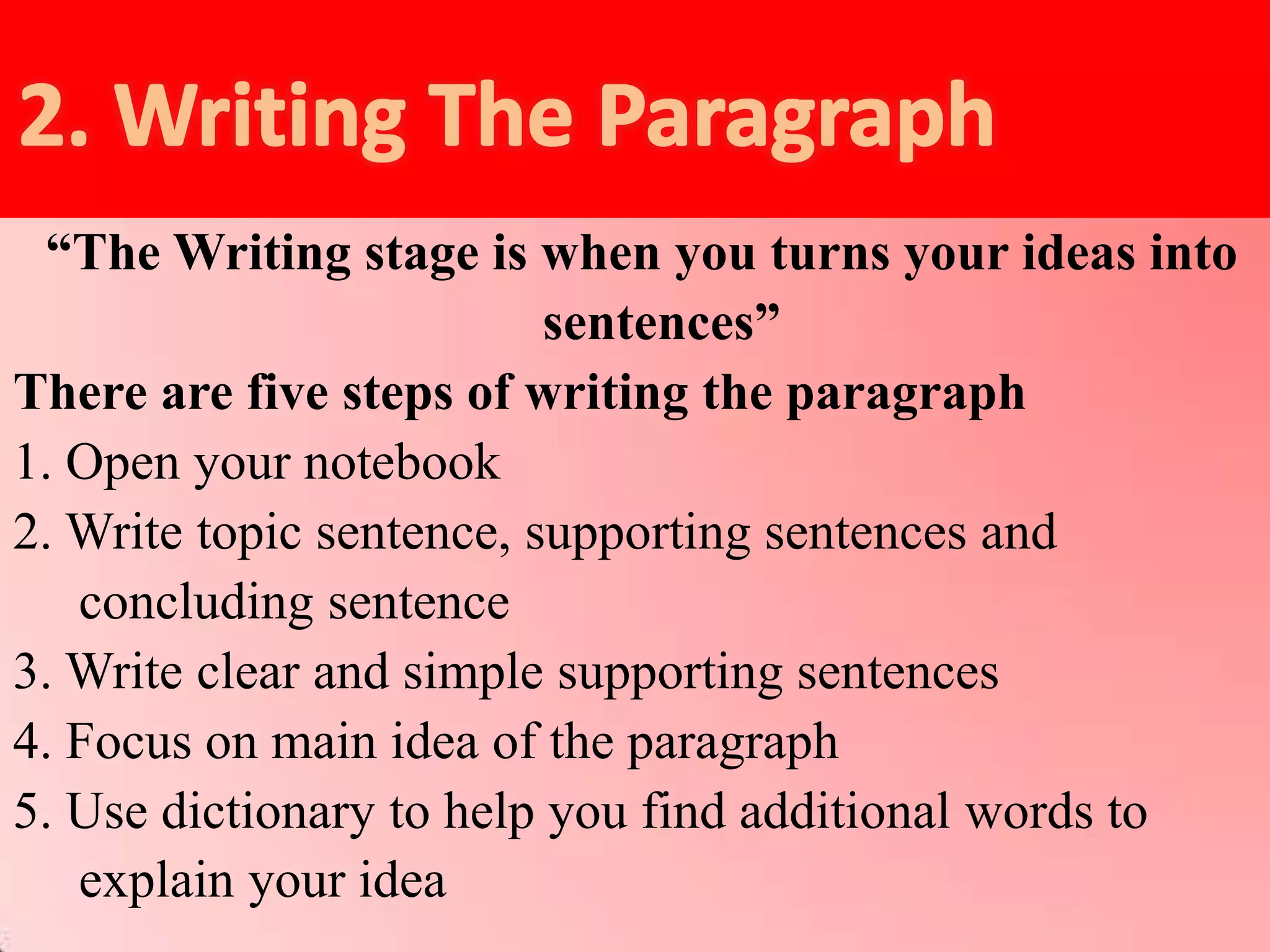 Paragragh writing | PPTX