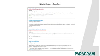 Novos Cargos e Funções
 