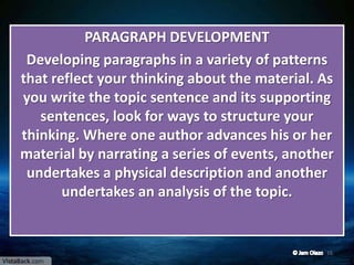 Paragraph Development | PPTX