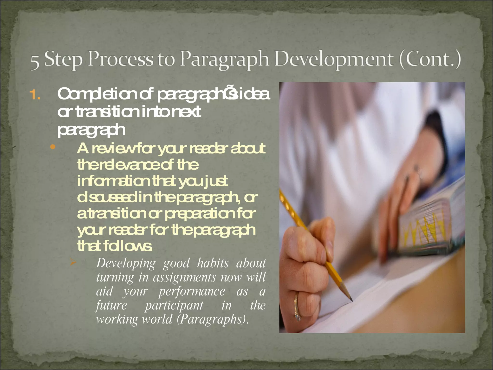 Paragraph Development | PPT