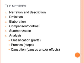 Paragraph Development | PPTX