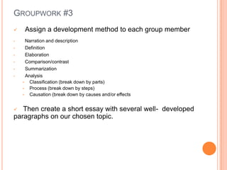Paragraph Development | PPTX