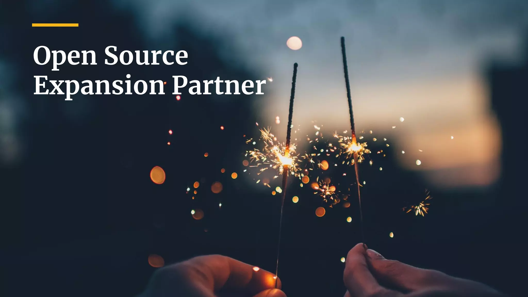 Open Source
Expansion Partner
 