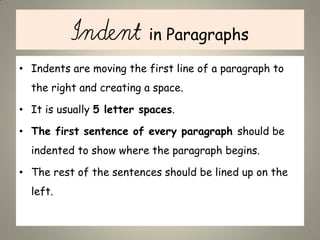 creative writing with paragraphs