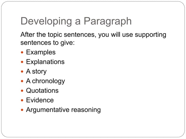 Paragraph Structure for IELTS | PPT