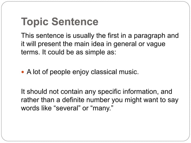 Paragraph Structure for IELTS | PPT