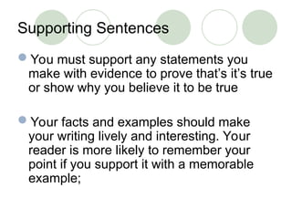 paragraph structure for english in composition | PPT