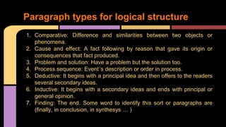 Paragraph types | PPTX