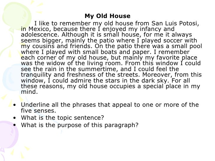 Descriptive essay: my dream house :: descriptive essay