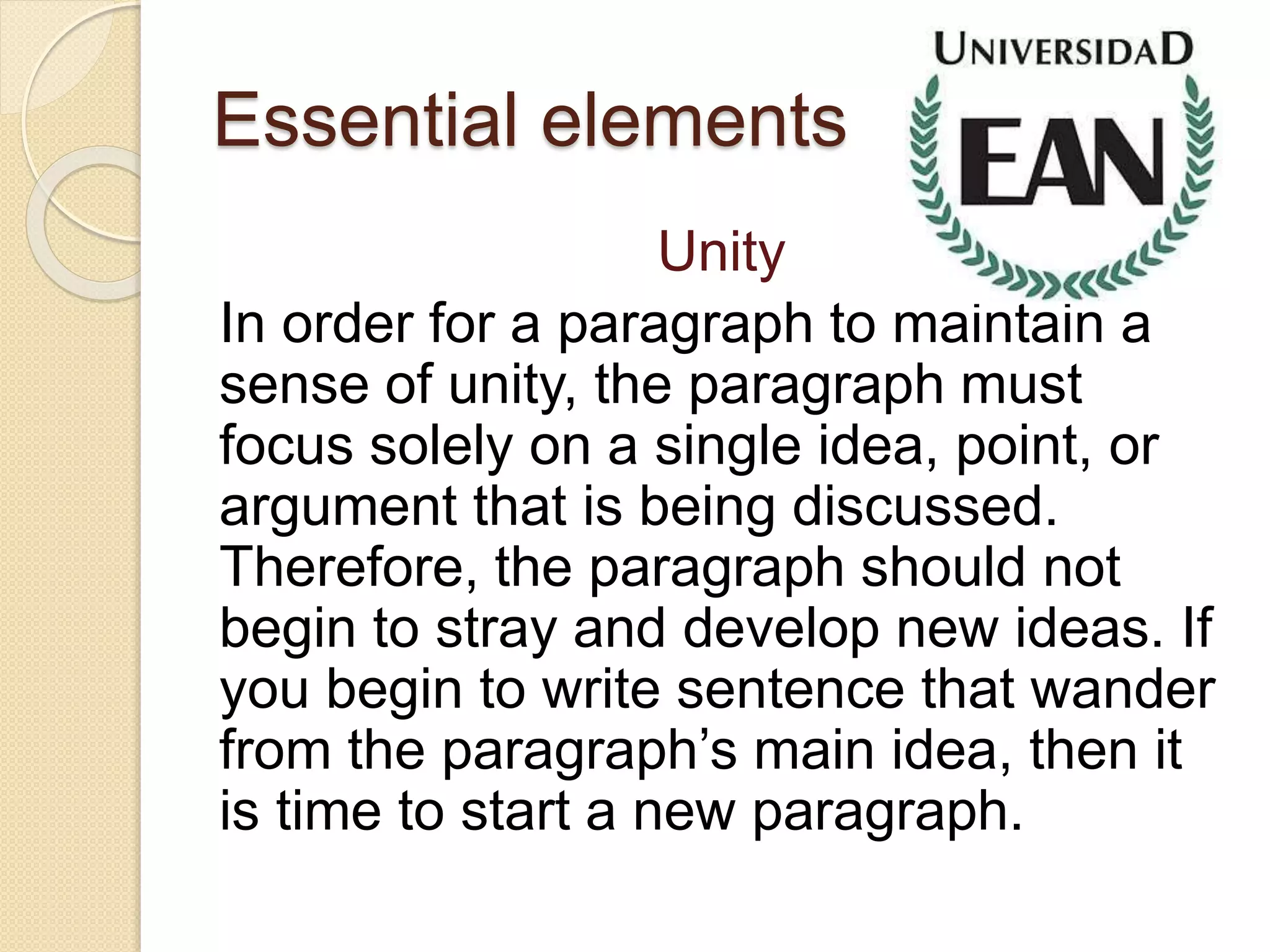 Paragraph writing | PPTX
