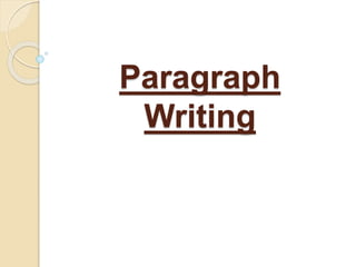 Paragraph
Writing
 