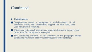 Paragraph Writing.pptx functional english | PPTX