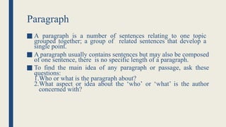 Paragraph Writing.pptx functional english | PPTX