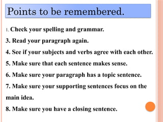 Comprehensive Guide to Paragraph Writing Skills and Structure | PPTX