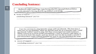 Concluding Sentence:
 