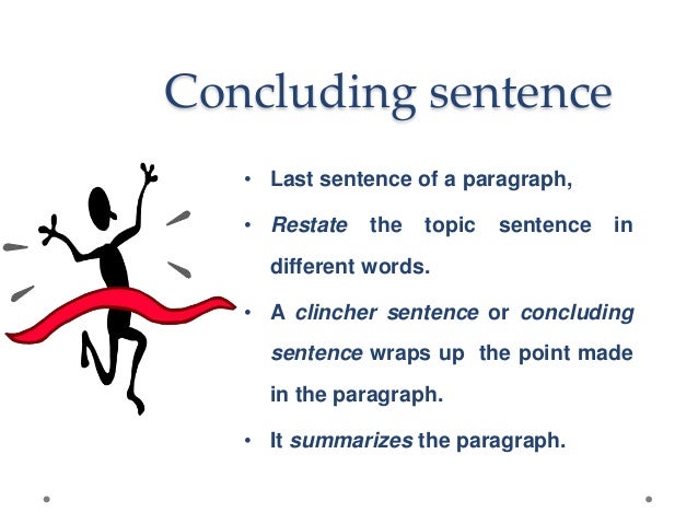 define clincher sentence